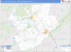 East Stroudsburg Metro Area Digital Map Basic Style